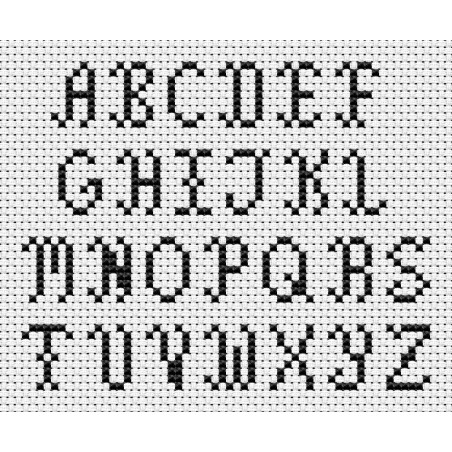 free alphabet cross stitch chart