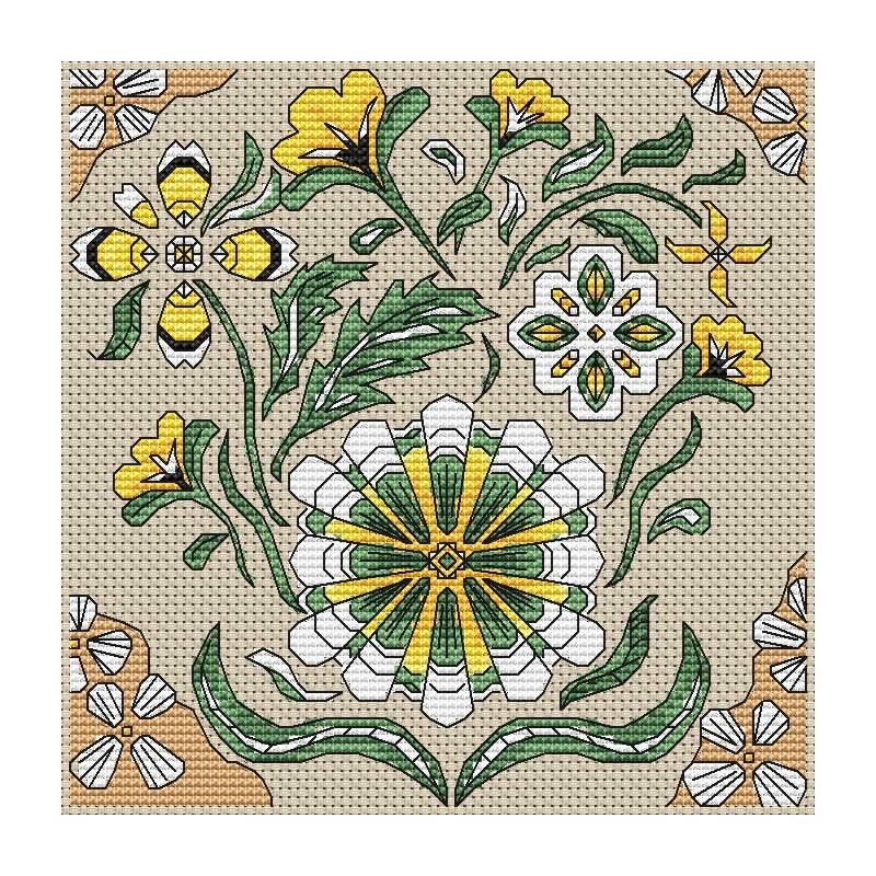 Flowers (cross stitch chart download)