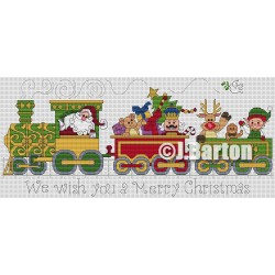 Santa train (cross stitch chart download)