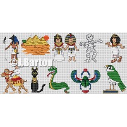 Egyptians collection cross stitch chart
