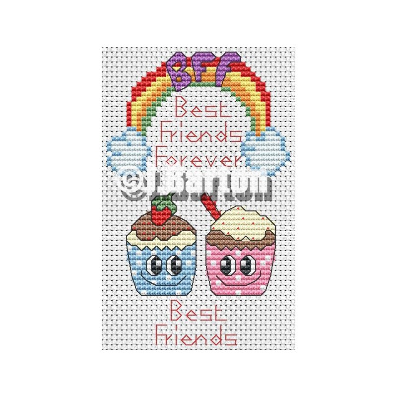 Best friends (cross stitch chart download)