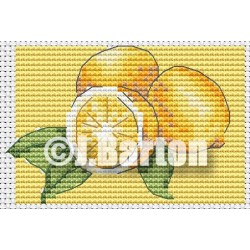 Lemons cross stitch chart