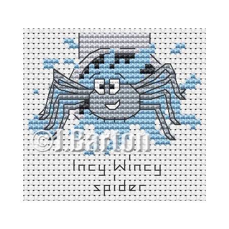 Incy wincy spider cross stitch chart