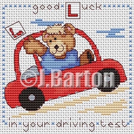 Good luck in your driving test cross stitch chart