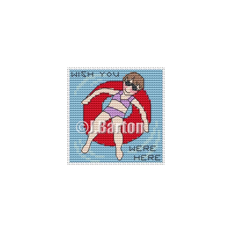 Wish you were here (cross stitch chart download)