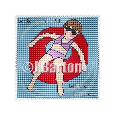 Wish you were here (cross stitch chart download)