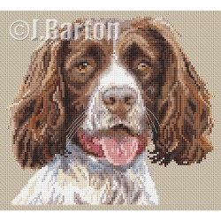 Springer spaniel cross stitch chart