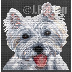 West highland terrier cross stitch chart