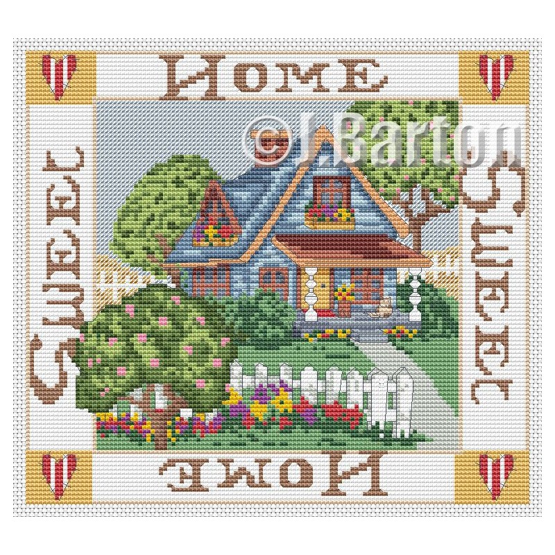 Free Charts Cross Stitch Home Sweet Home