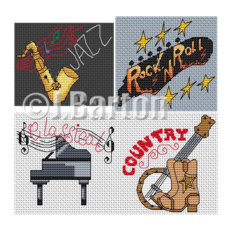 Thank you for the music cross stitch chart