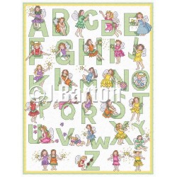 Fairy alphabet cross stitch chart