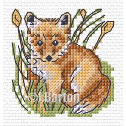 Fox cross stitch chart