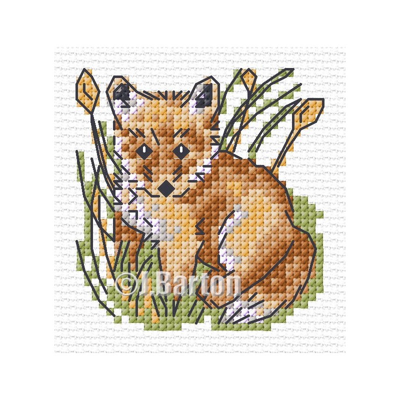 Fox cross stitch chart