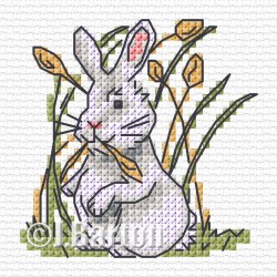 Rabbit cross stitch chart