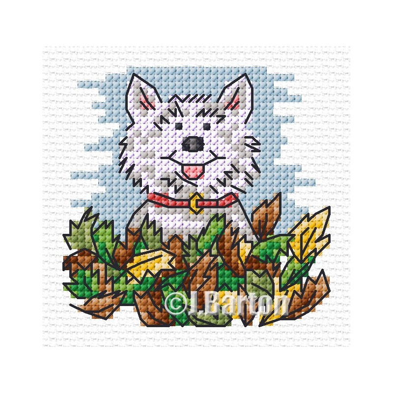 Autumn playtime cross stitch chart