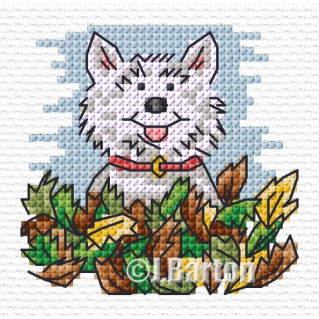 Autumn playtime cross stitch chart