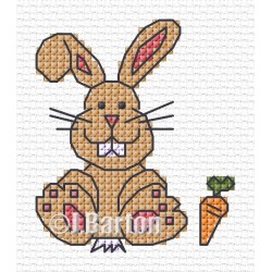 Bunny cross stitch chart