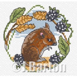 Field mouse cross stitch chart