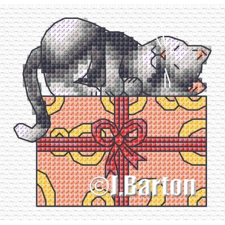 Cat nap cross stitch chart