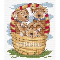 Puppies cross stitch chart