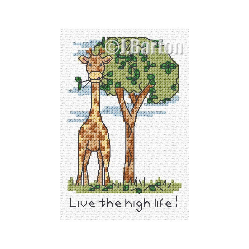 Live the high life! Cross stitch chart