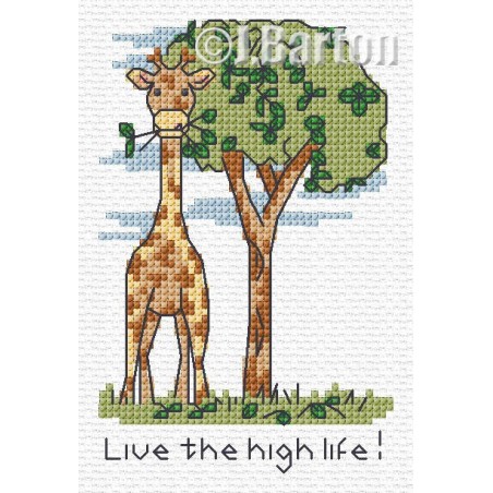 Live the high life! Cross stitch chart