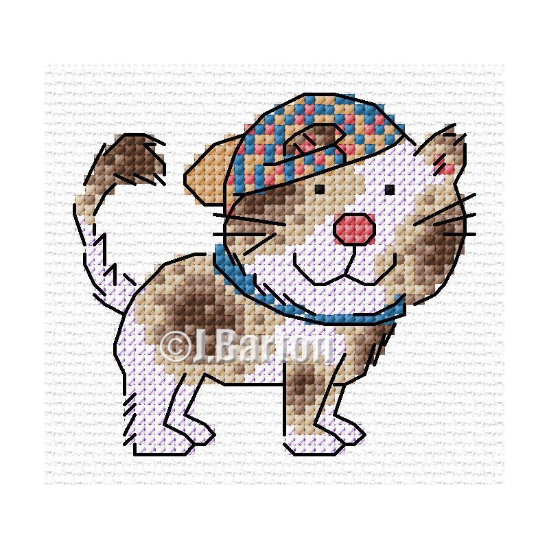 Cool dog cross stitch chart