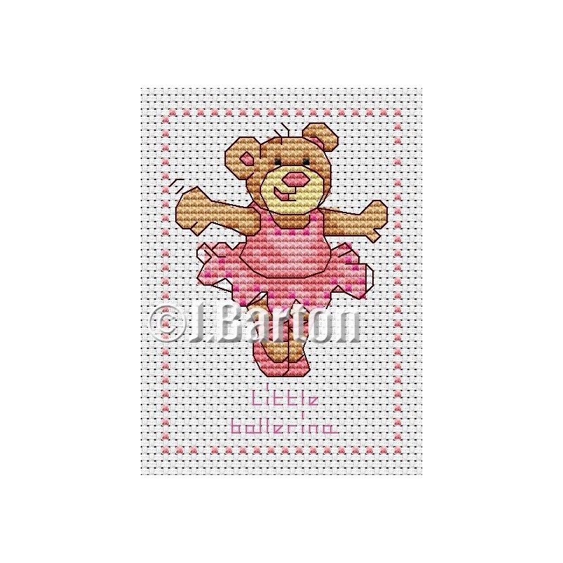 Little ballerina cross stitch chart