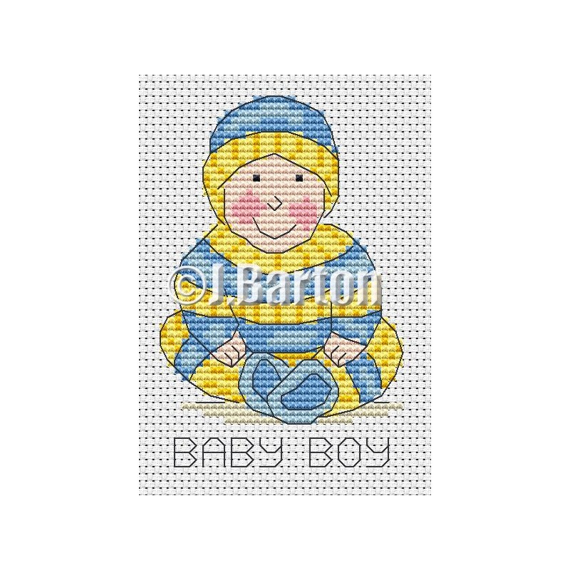 Baby boy cross stitch chart