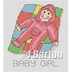 Baby girl cross stitch chart