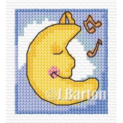 Lullaby moon cross stitch chart