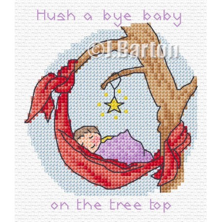 Hush a bye baby cross stitch chart