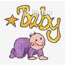 Baby cross stitch chart