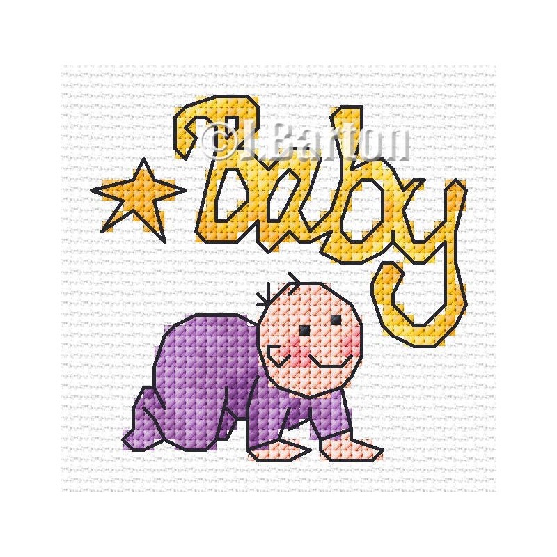 Baby cross stitch chart