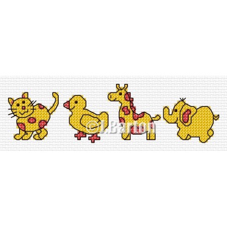 Baby toys cross stitch chart