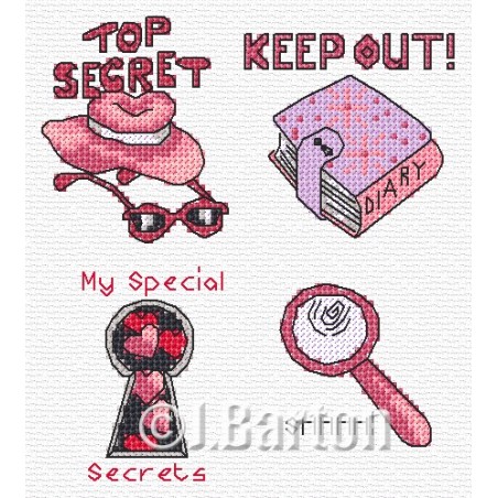 Top secret girl! Cross stitch chart