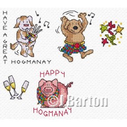 Hogmanay cross stitch chart
