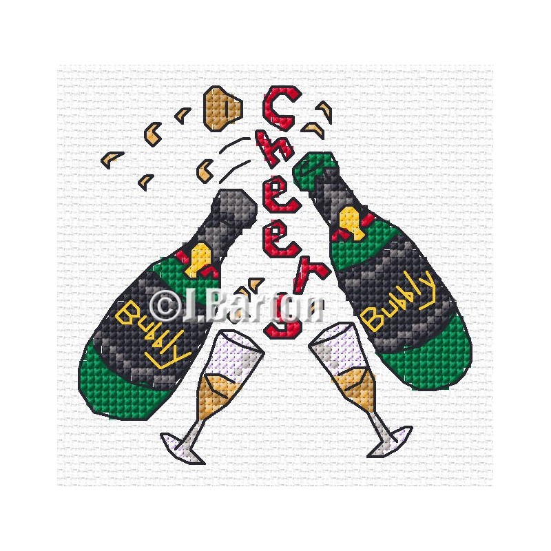 Lovely bubbly cross stitch chart 