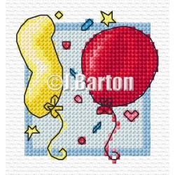 Balloons cross stitch chart