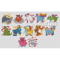 Chinese New Year cross stitch chart