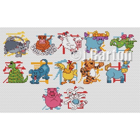 Chinese New Year cross stitch chart