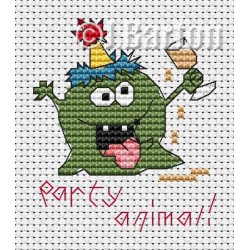 Party animal cross stitch chart