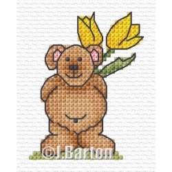 Surprise bear cross stitch chart