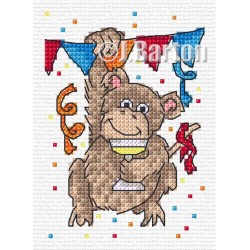 Monkeying around cross stitch chart