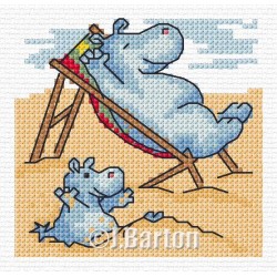 Beach time (cross stitch...