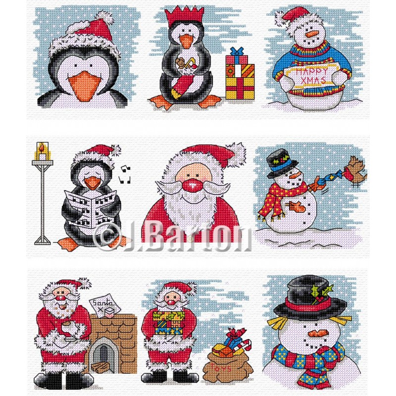 Fun Christmas cross stitch charts