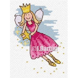 Shooting star fairy cross stitch chart