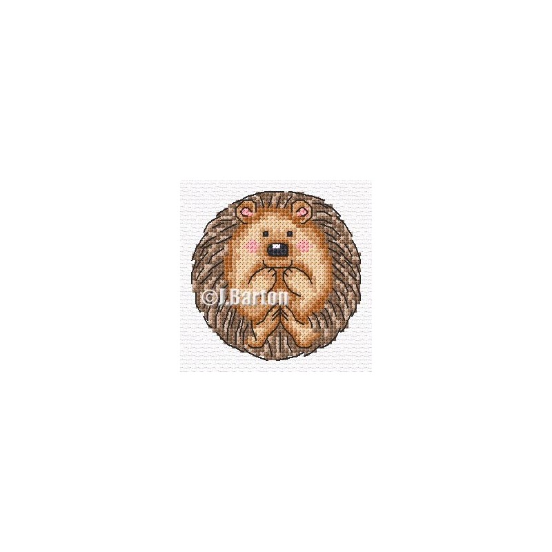 Cute hedgehog cross stitch chart