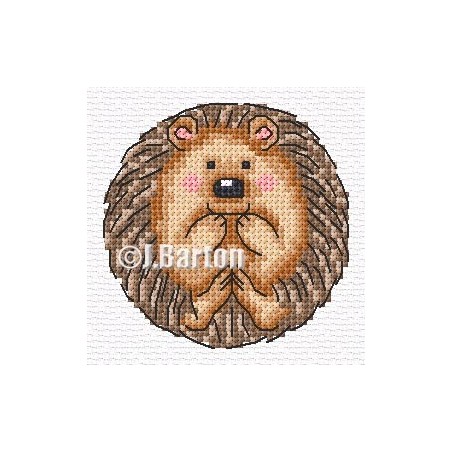 Cute hedgehog cross stitch chart