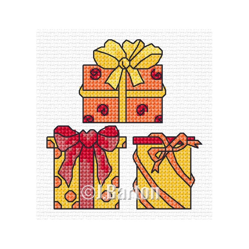 Time for presents cross stitch chart